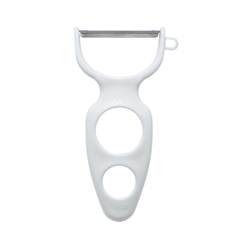 Groente-fruit dunschiller appel meloen wortel plakjes snijder aardappel rasp maatbeker pasta gereedschap schraapmes keuken plastic gadgets: Wit