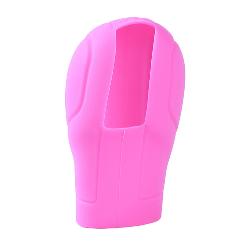 Decoración Universal, accesorios para automóviles, funda de silicona, pomo de palanca de cambios, collares de palanca de cambios, cubierta de palanca de cambios: rose red