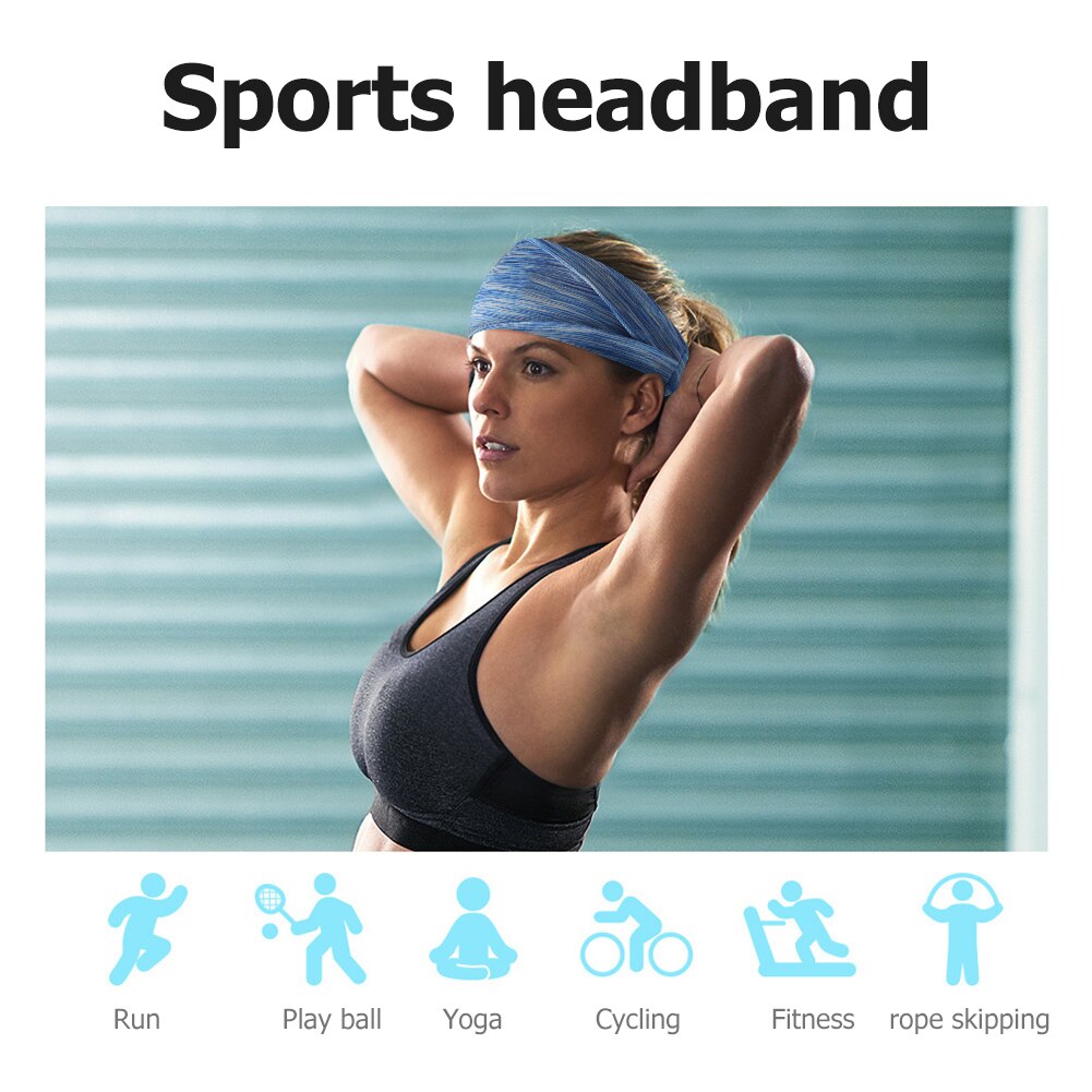 Cinta ancha para el pelo para mujer, diadema elástica para lavado de cara, ropa deportiva para Yoga