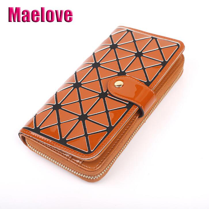 Maelove Geometrie brieftasche Neue frauen kleine geometrische handtasche weibliche multifuction kupplung geldbörse 5 Farben Freies