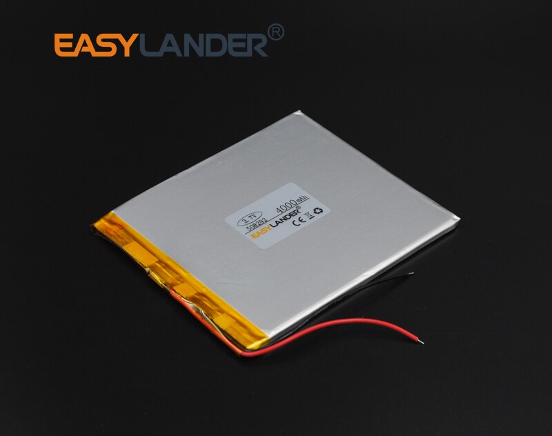 3.7V 4000Mah 508292 Oplaadbare Li-Polymer Li-Ion Batterij Voor Tablet Pc Ipaq Power Bank Draagbare Dvd Consument 058292