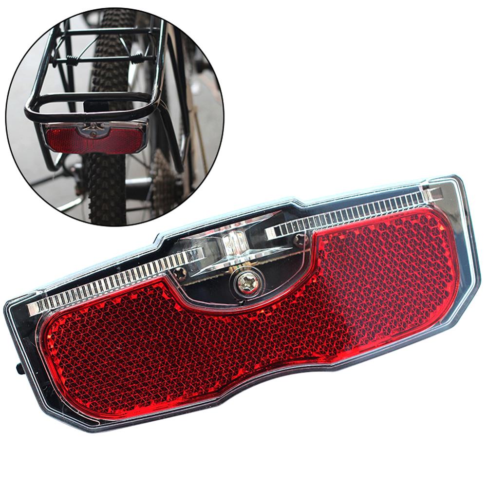 Bike Cycling Bicycle Rear Reflector Tail Light For Luggage Rack NO Battery Night Riding Safer Reflectors For Bicycles 자전거 후미등: Default Title