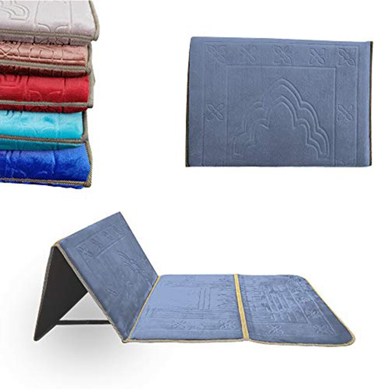 Esterilla plegable portátil para hacer ejercicio, esterilla de meditación y Yoga, para exteriores, Fitness, gimnasia, gimnasio, suelo, silla ergonómica, soporte para la espalda: Gris