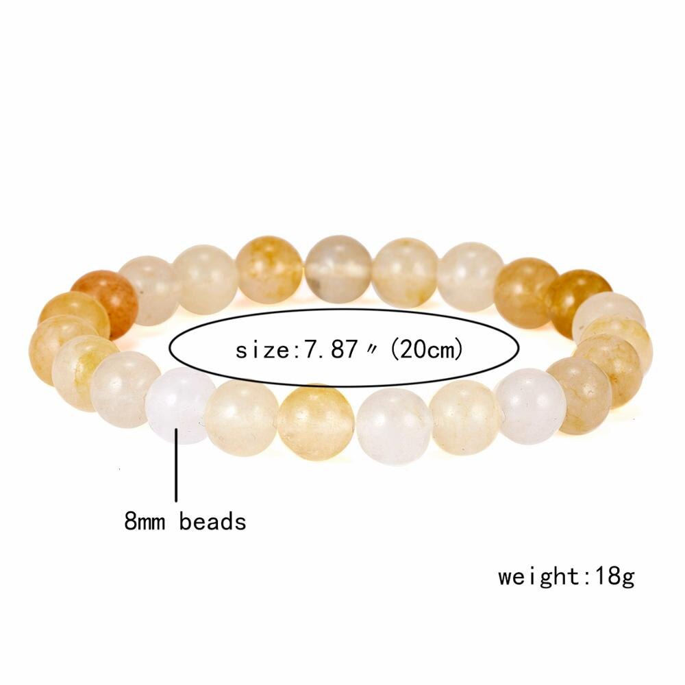 Natural Stone Bracelets Indian Natural Stone Amethysts Beaded Round Beaded Stretch Bracelets Bangles Unisex