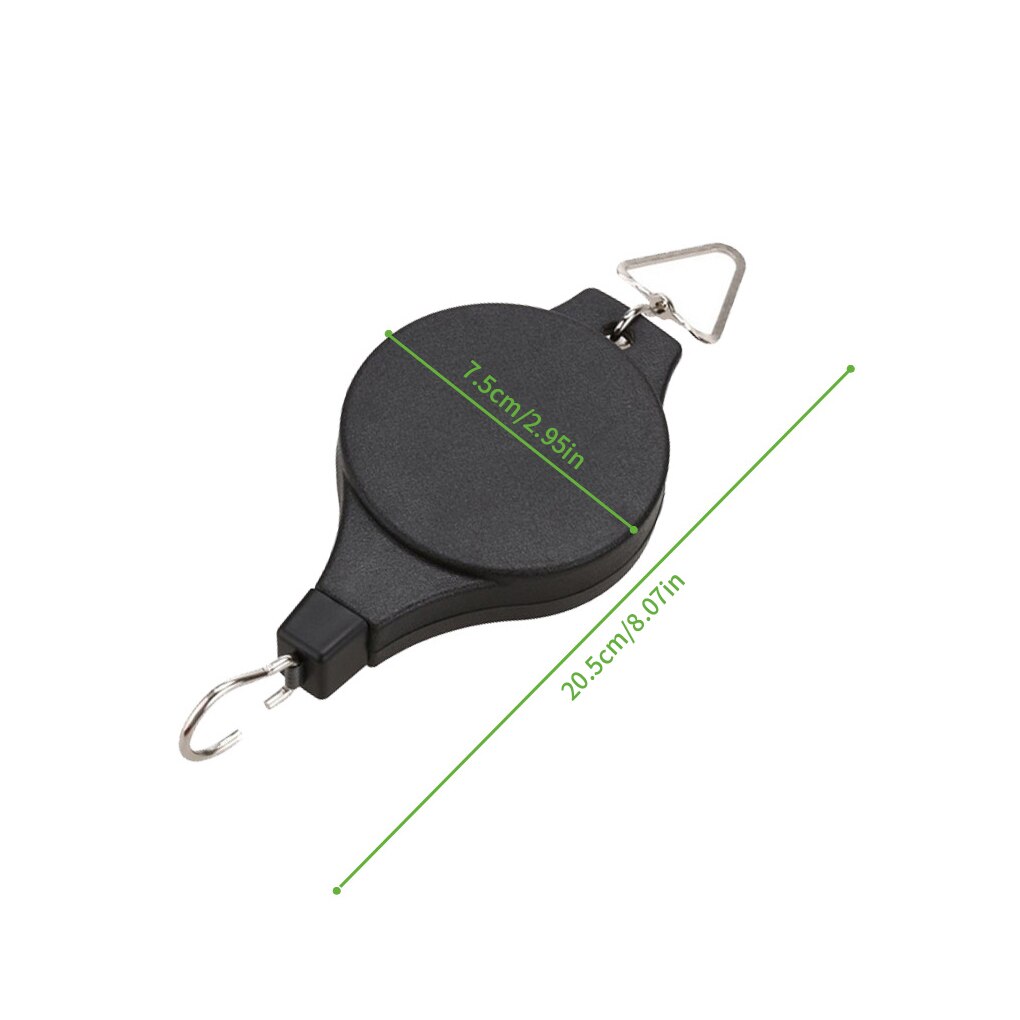Retractable Hanging Basket Pull Down Hanger Pulley Garden Baskets Plant Pots Hanging Basin Retractable Hook Greenhouse
