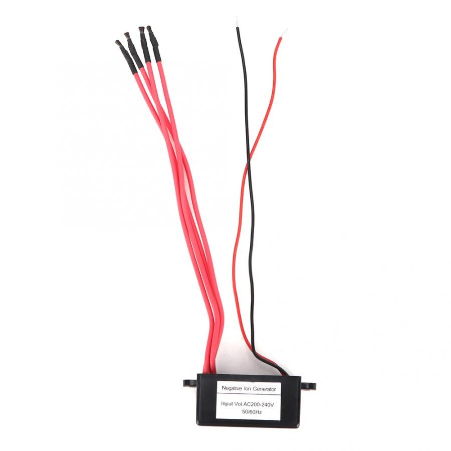 Air Purifier Generator AC 220V High Output Air Ionizer Ioniser Airborne Negative Ion Anion Generator DIY 4 Negative Line: AC200-240V