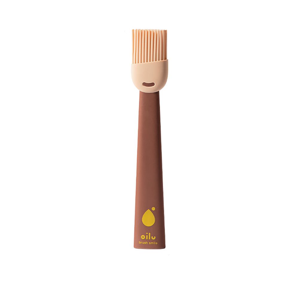 1Pc Silicone BBQ Oil Brush Basting Brush Kitchen Pastry Oil Cooking Smear BBQ Brush Tool Kitchen Accessories: Brown