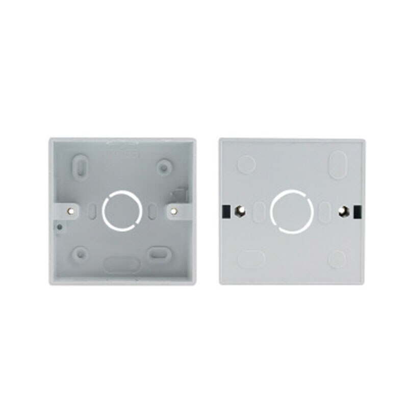 Type 86 switch socket base set with junction box surface open mounting bottom box wall switch socket dark box white switch fitti