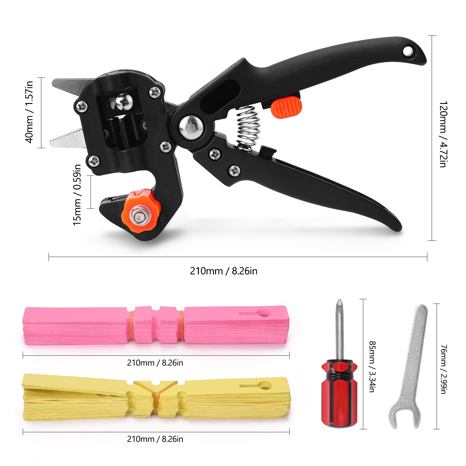 Household Garden Grafting Tool Set Fruit Tree Pruning Shears Cutting Tools Kit Garden Scissors Pruning Shears Tools