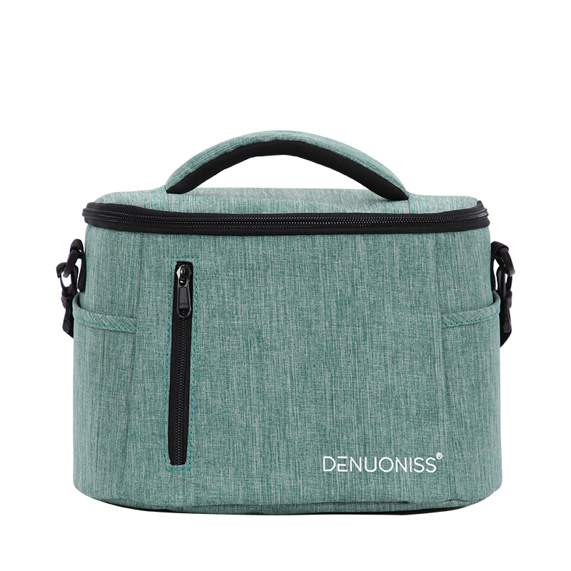 DENUONISS Insulation Lunch Box Bag Simple Lunch Bag Aluminum Foil Ice Pack Cooler Bag Factory Direct Sales: Green