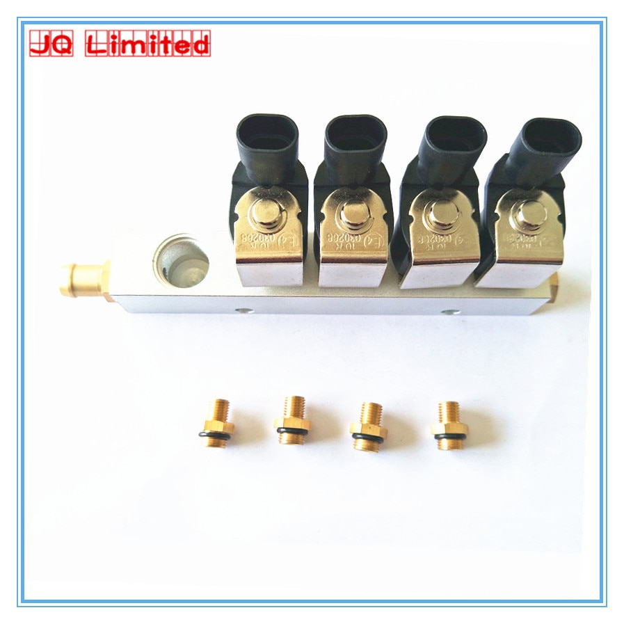 LPG CNG gas Rail Injector 2.8 OHM Common Injector Rail and accessories for BRC gas system