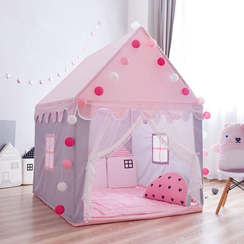 Kind Speelhuis speelgoed tent Nordic INS Play Tent Baby Dome Opknoping Klamboe Kinderkamer Decoratie Tent Marine Bal zwembad