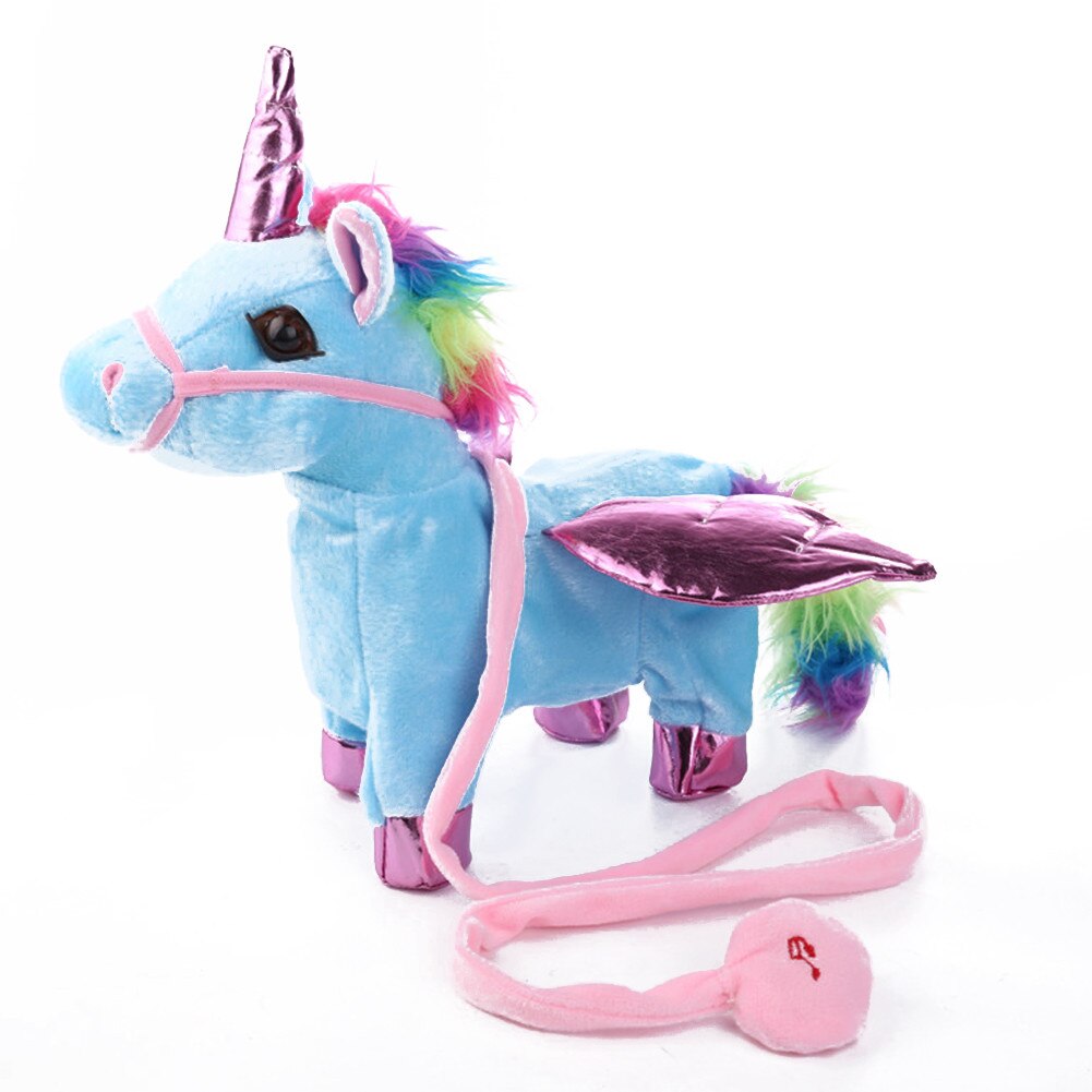 35cm Elektro gehen Einhorn Plüsch Spielzeug Stofftier Spielzeug Elektronische Musik Einhorn Spielzeug Für freundlicher freundlicher Weihnachten