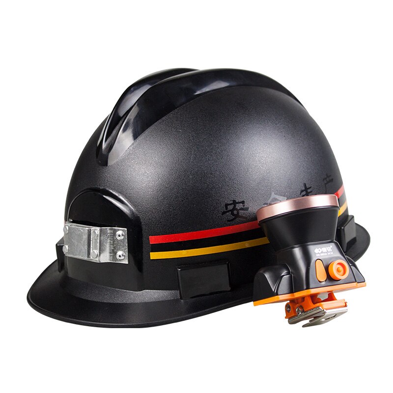 Miners Helmet with Charging Headlights ABS material Anti-piercing Safety Helmet Construction Working Hard Hat