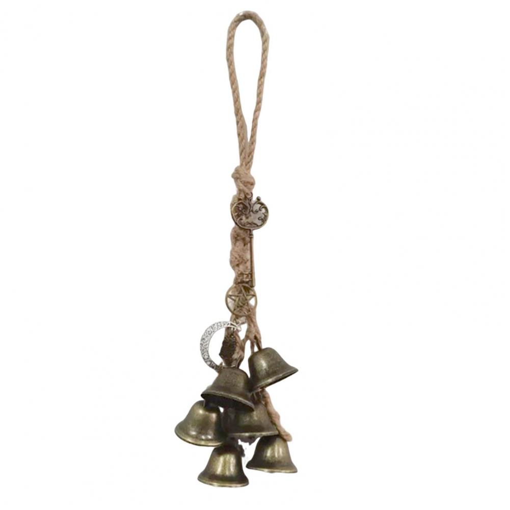 czarownica dzwony wisiorek drzwi pokrętło metal wiszące Wicca dzwony Wiccan magia wiatr dzwonki dla Dom dekoracje czary Wicca kieszonkowe dzieci: BIAŁY