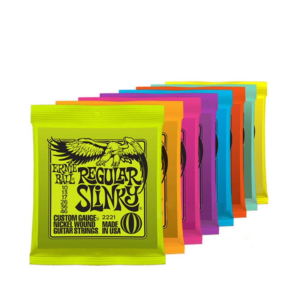 Ernie Ball struny do gitary elektrycznej graj w prawdziwe Heavy Metal Rock 2220 2221 2222 2223 2225 2003 2004 2006 gitara akcesoria