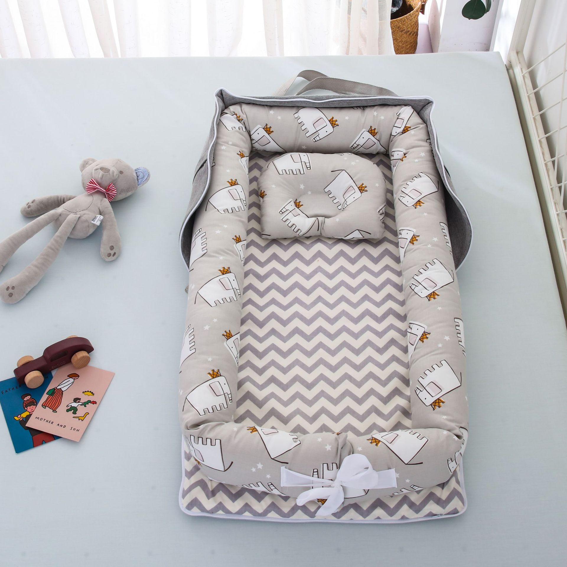 Portable Baby Bed For Boys Girls Travel Bed Infant Cotton Cradle Crib Baby Bassinet Multifunction Foldable Newborn Bed Babynest: A3
