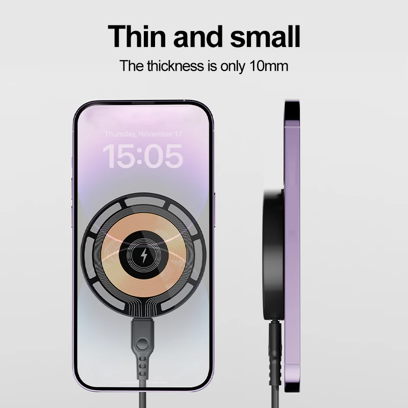 Cargador inalámbrico magnético de 30W para iPhone 15, 14, 13, 12 Pro Max, Mini almohadilla de carga inalámbrica rápida, soporte para cargadores de teléfono USB PD