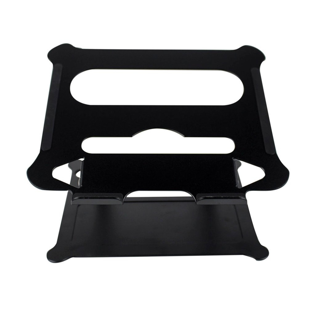 Aluminum Alloy Laptop Stand Heat Dissipation Portable Laptop Stand Adjustable Lifting Computer Stand: Black