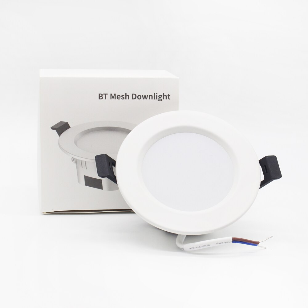 LED Downlight RGB regulable CCT 110V 220V 230V 5W BT de malla de techo Downlights Bluetooth APP Control luz lez empotrada, lámpara