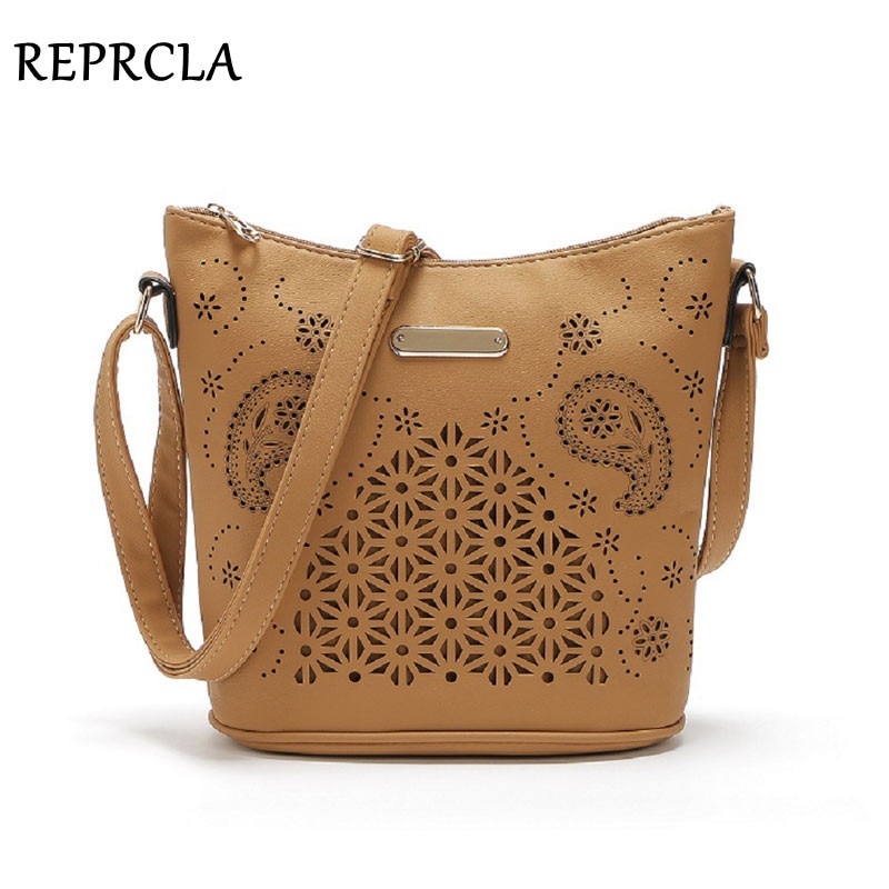 REPRCLA évider femmes seau sacs Vintage sac à bandoulière bandoulière haute capacité femmes Messenger sacs dames sacs à main