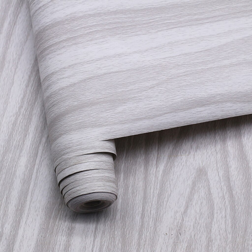 5m/10m 45cm vanntette pvc vinyl tre korn selvklebende tapet kjøkken garderobe skap møbler renovering vegg klistremerker: D -10 mx 45cm