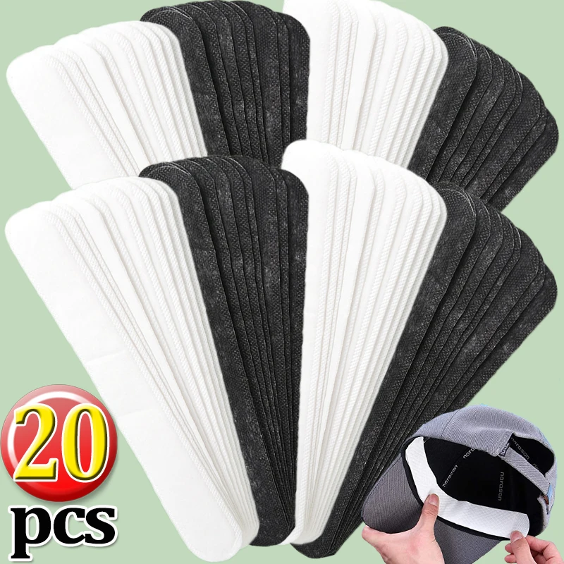 Disposable Cotton Sweat-absorbing Liner Pads Hat Anti-dirt Sports Belt Cap Brim Size Reducer Sticker Neck Invisible White Tape