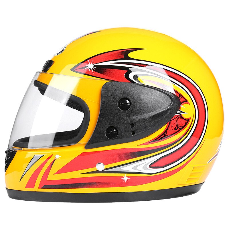 Helmets Motorcycle Full Face Motorcross Helmet Safety Moto Bike Gadgets Crash Helmet ATV DH Racing Scooter Helmet Unisex: Yellow