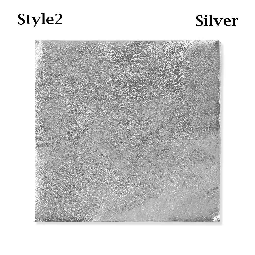 100 Stuks Diy Metalen Embossing Kleur Tin Voedsel Bakdecoratie Inpakpapier Snoep Chocolade Aluminiumfolie Pakket Papier: Clear