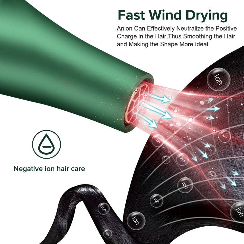 Hair Dryer Strong Power Barber Salon Styling Tools /Cold Air Blow Dryer for Salons and Household Hair Care