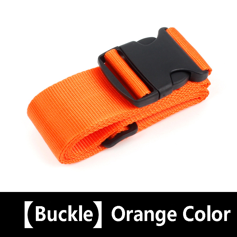 Cinghia per bagagli regolabile da 1 pezzo per valigie Cintura da imballaggio per valigie Cinture da viaggio facilmente identificate Accessori per borse: Arancione