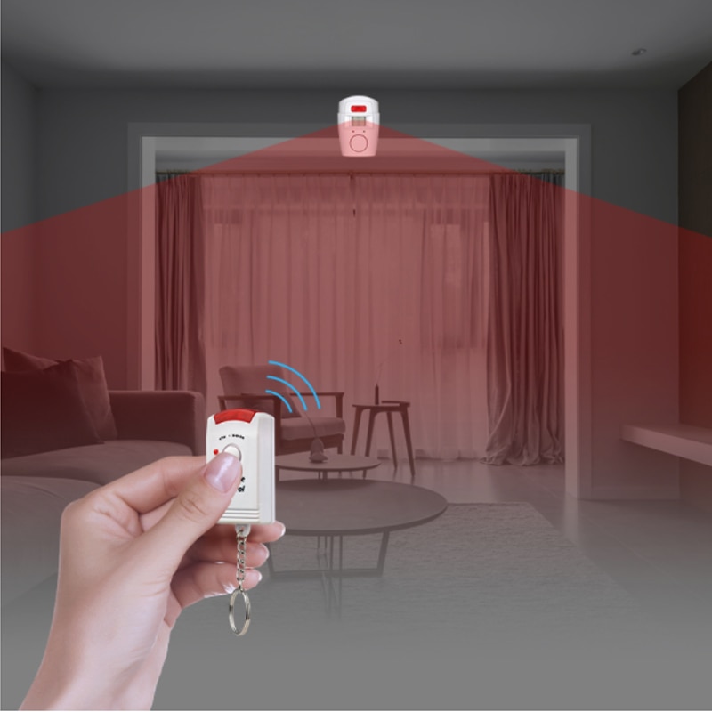 Home Security PIR MP Alert Infrared Sensor Anti-theft Motion Detector Alarm Monitor Wireless Alarm system+2 remote controller