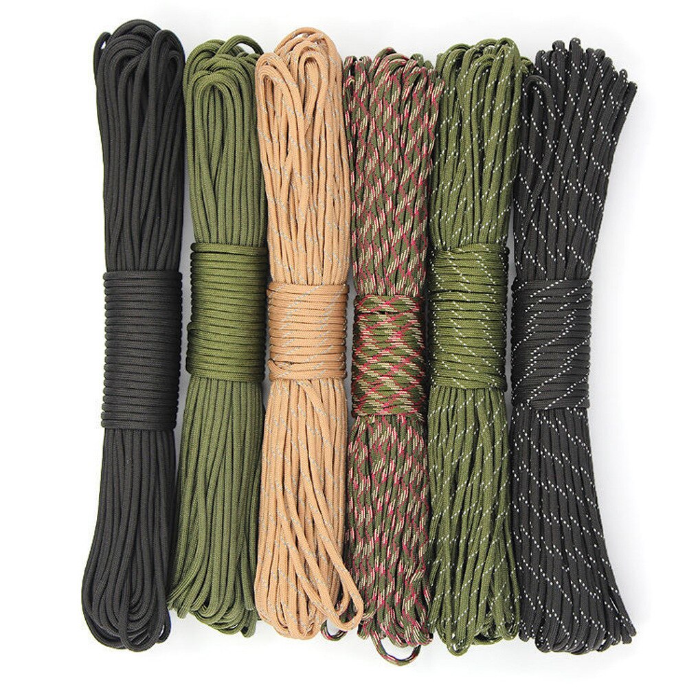 30M Paracord Outdoor Camping, Smycz survivalowa, Lina spadochronowa, Akcesoria do namiotów spacerowych