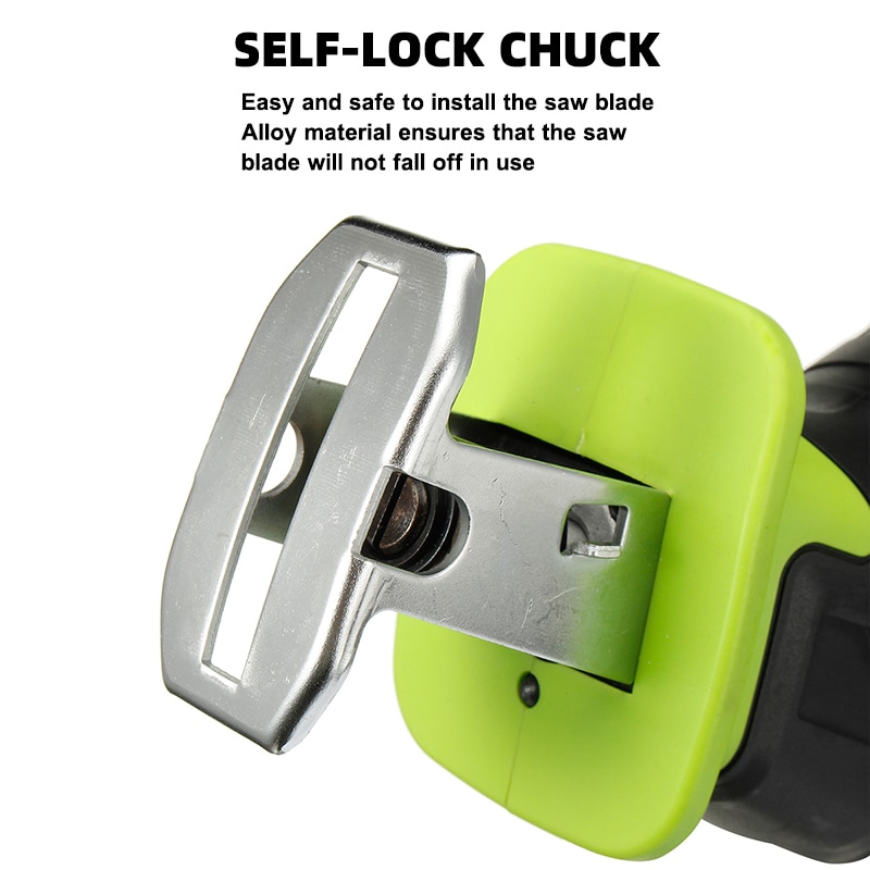 220V Cordless Reciprocating Saw Portable Replacement Electric Saw Metal Wood Cutting Machine Tool Saber Saw without battery