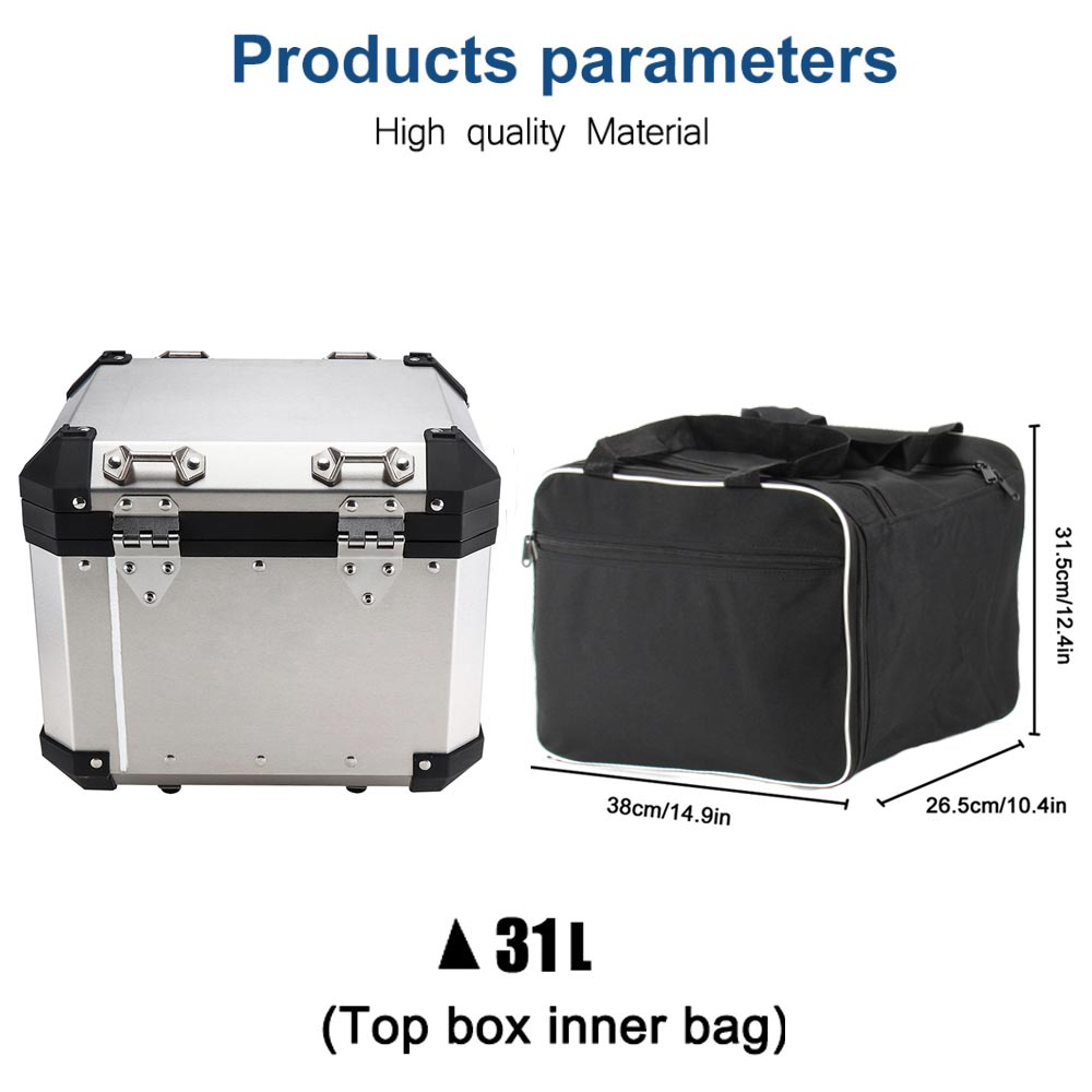 Motorcykel bagage tasker til bmw  r1250gs adv sort inderposer  r 1200 gs eventyr vandkølet: En topkasse
