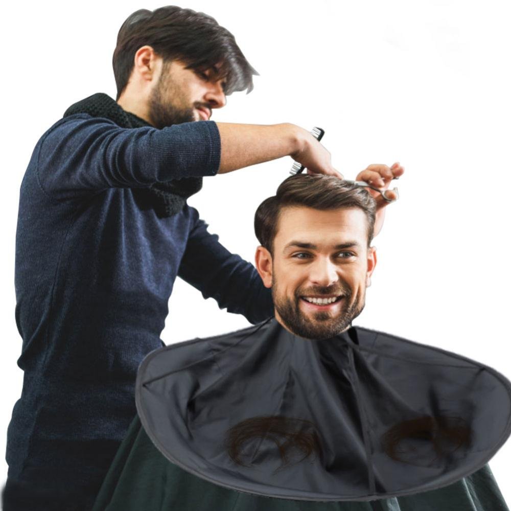 Cape de barbier professionnelle, parapluie pliable, Cape de coupe de cheveux, tablier de coupe de cheveux imperméable, outils de coiffure à domicile, bricolage