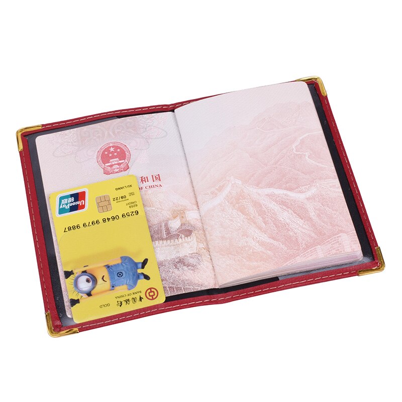 UK and European Passport Holder PU Leather Covers for UK Men Women French Passports Organizer for Travelling