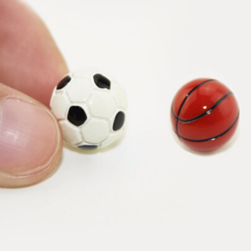 1:6/1:12 miniature sportsbolde til dukkehus fodbold fodbold og basketball dekoration dukke tilbehør