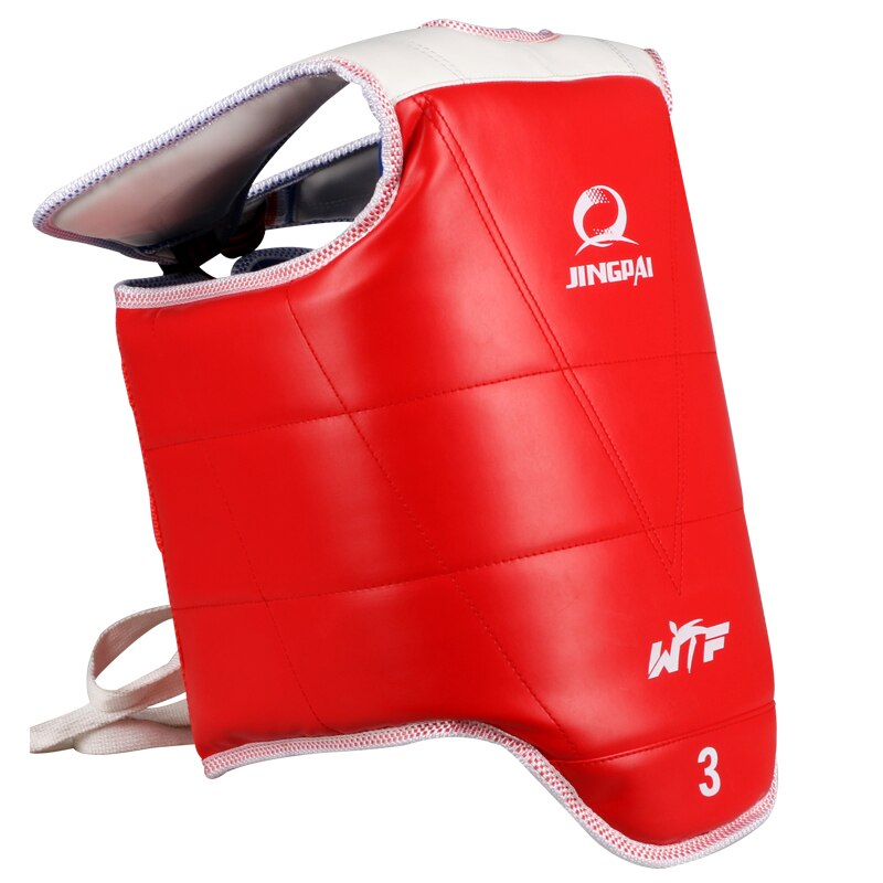 Tradizionale Taekwondo petto guardia per bambini uomini donne studente rosso blu karatè protezioni Taekwondo WTF approvato petto sostenitori TKD