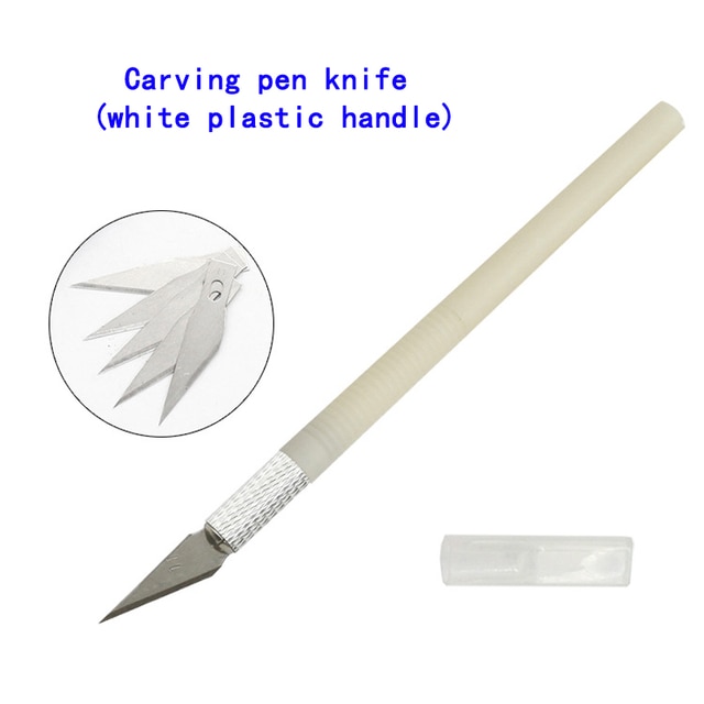 41PCS Craft Scalpel Multifunction Blade Cutter Carving Blade 40 Blade+1 Carving Handle Mobile Phone PCB DIY Repair Hand Tools: C