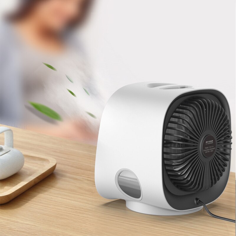 Novedad de , mini ventilador de refrigeración Anion para aire acondicionado, humidificación y refrigeración, luz nocturna, Enfriador de escritorio USB