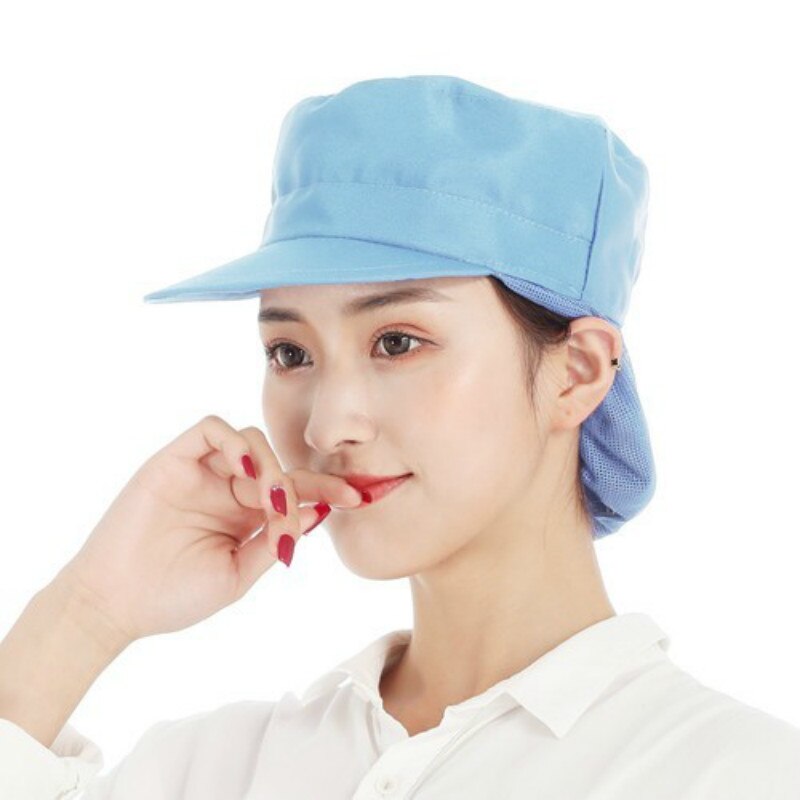 Workshop Caps Food Service Kitchen Restaurant Bakery Waiter Chef Hat Men Women Breathable Factory Warehouse Work Hat
