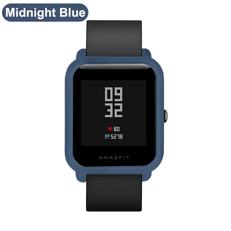 XShum Amazfit bip pokrowiec na akcesoria Xiaomi amazfit bip osłona na zderzak osłona ochronna: Midnight Blue