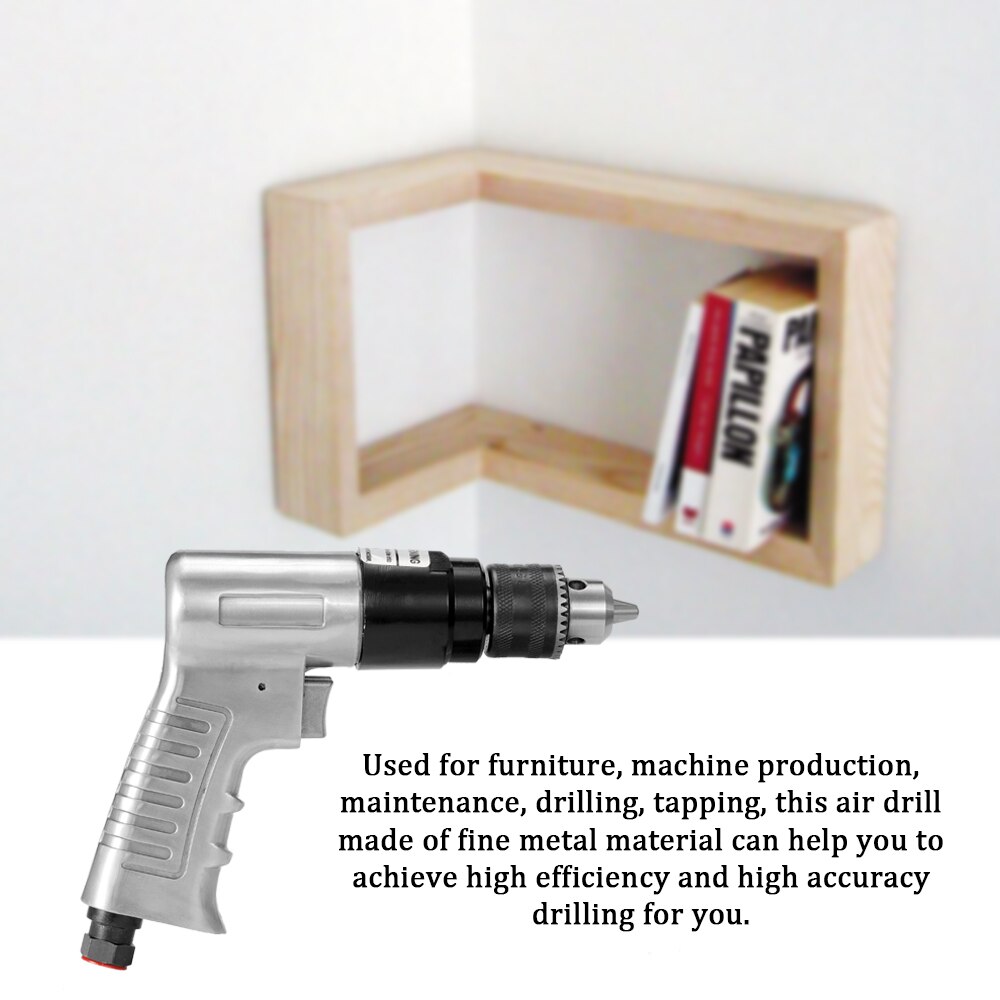 3/8inch Air Drill Rotation Way Reversible Pneumatic Tools for DIY Furniture Machine Production Maintenance