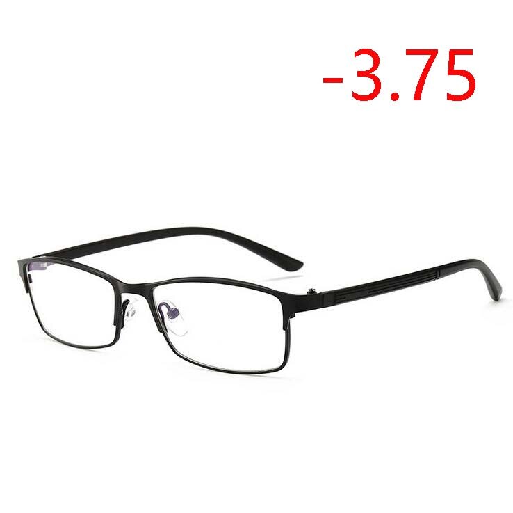 -1.0 -1.25 -1.5 -1.75-4 Anti Blauw Licht Afgewerkt Bijziendheid Bril Mannen TR90 Vierkante recept Bril Korte-Sighte Eyewear: Myopia 375