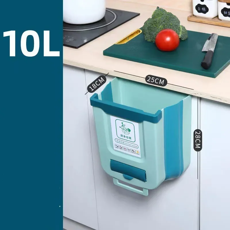Camping Auto-accessoire Opvouwbare prullenbak Materiaal met grote capaciteit schoon te maken voor camper Thuis Auto Keuken: Zilver