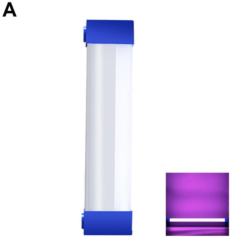 Rgb Light Stick Wand with Tripod Stand Colorful Led Light Photography Flash Light Party Fill Lamp Bar Video Handheld Speedl T0D1: 17cm Purple