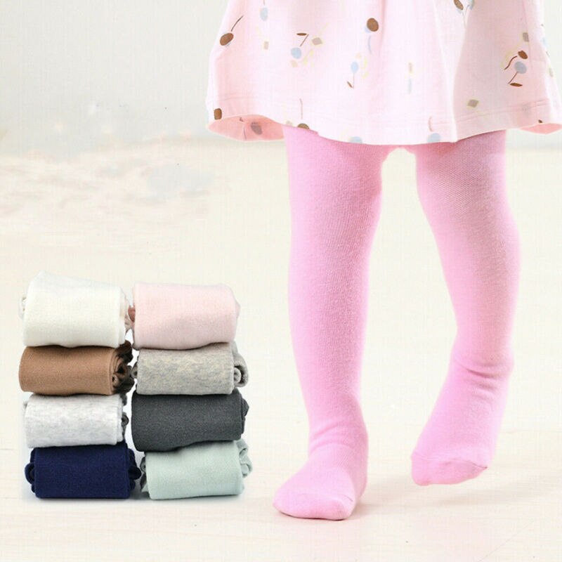 Warm Peuter Baby Meisjes Kids Solid Katoen Panty Kousen Panty Broek Sokken Warme Panty Voor Baby