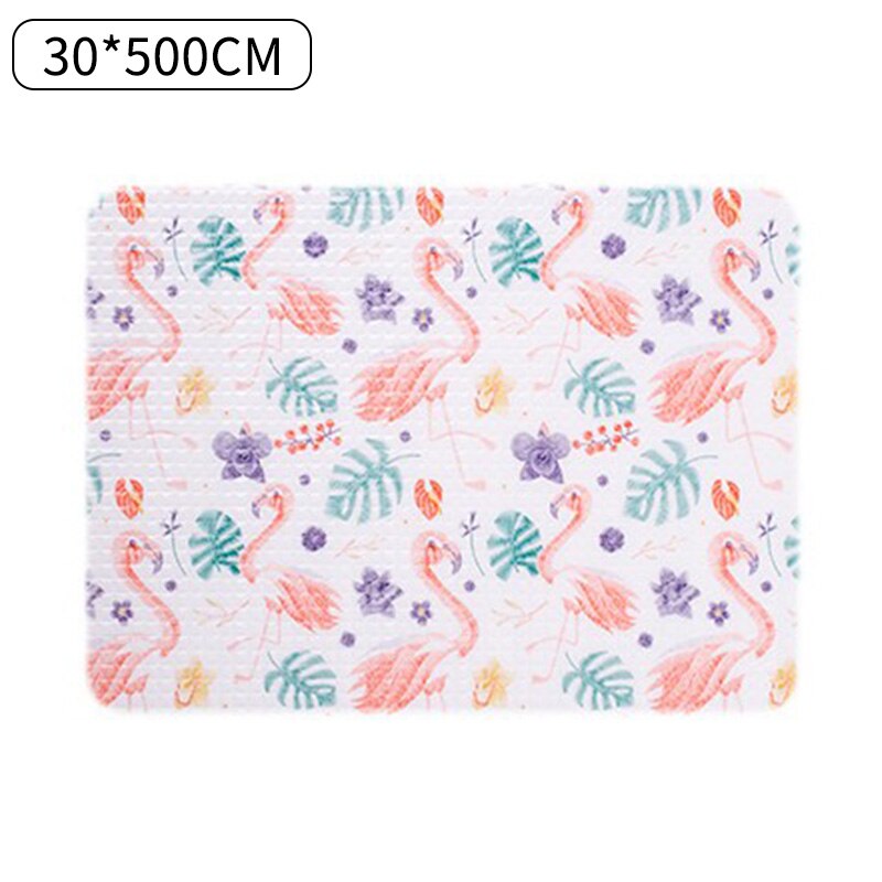 Drawer Mat Oil-proof Moisture Kitchen Table Shelf Liner Waterproof Mats 45X122cm cupboards pad paper non slip waterproof mats: F1 30x500cm