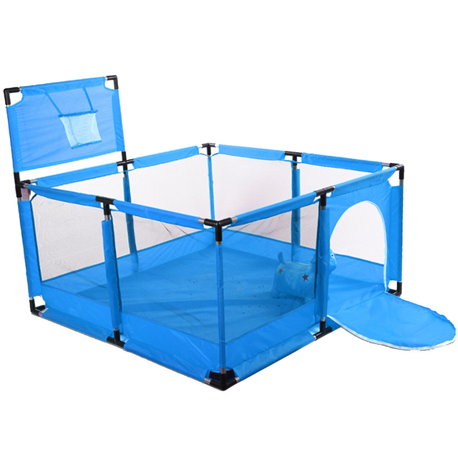 freundlicher Laufstall Mit Netze Baby Laufstall freundlicher Zaun Baby Spielplatz Baby Park Art Sicherheit Barriere freundlicher Ball Grube Laufstall: blau